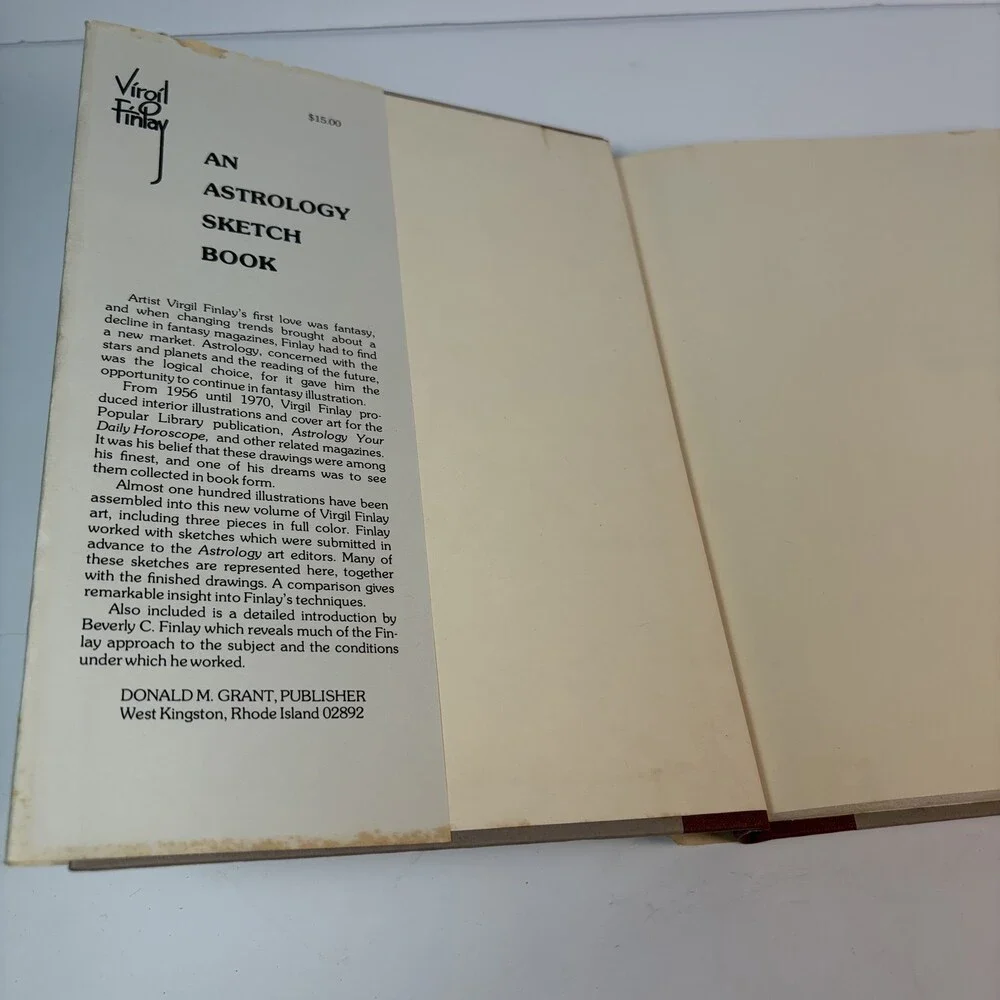 Virgil Finlay An Astrology Sketch Book 1975 Donald M Grant Fantasy Art